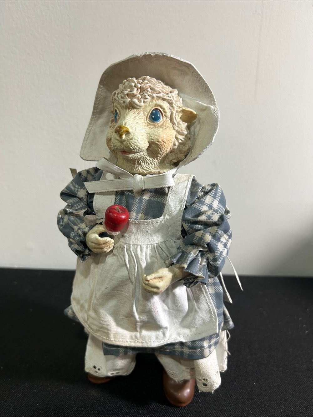 Vintage Lamb Girl Figurine possible dreams